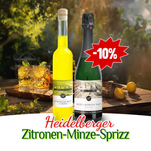 Heidelberger Zitrone Minze Sprizz aus der Genussmanufaktur Alex Hortus Palatinus in Heidelberg