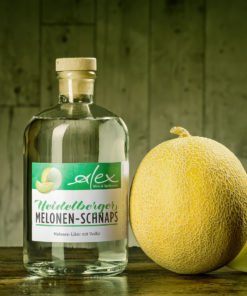 Heidelberger Melonen-Schnaps aus der Genussmanufaktur Alex Hortus Palatinus in Heidelberg